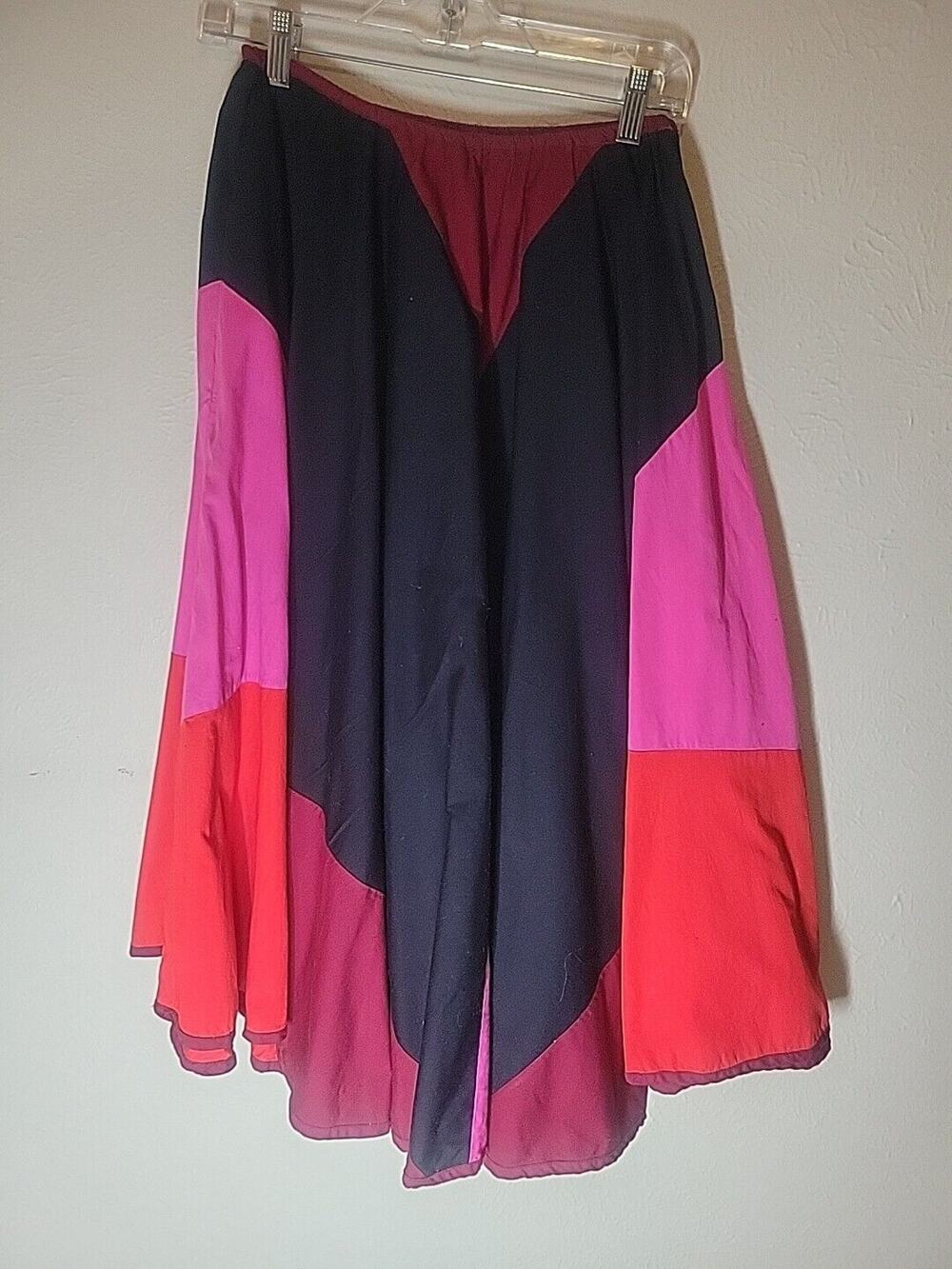 Vintage 70s Opus 1 by Diana Martin Circle Dance Skirt 100% Cotton One Size